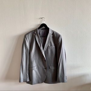 Full Suit with Jacket and Pants Grey Kenneth Cole